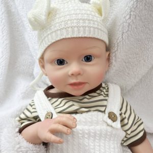 Milk-White Ear Reborn Doll: Washable, Baby-Realistic & Adorable
