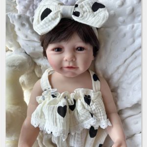 22-inch Reborn Doll Realistic Silicone Vinyl Plush Toy Girl Fashion Doll