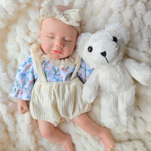 Solid Silicone Fashion Doll 13-Inch Mini Realistic Newborn Plush Toy