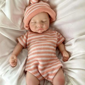 Soft 18-inch Full-Body Solid Silicone Reborn Doll Newborn Reborn Doll