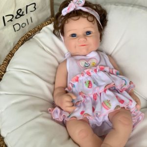 Lively and Lifelike Full-Body Silicone African-Skin Boy Doll Children??s Mini Cute Plush Toy