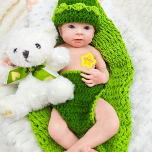 18-inch Adorable Silicone Reborn Doll ?C Full-Body Silicone Newborn Baby